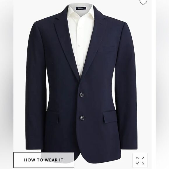 J. Crew Factory Stretch suit jacket in flex chino - Picture 1 of 7